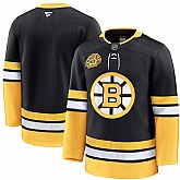 Men's Boston Bruins Custom Black 100th Anniversary Stitched Hockey Jersey,baseball caps,new era cap wholesale,wholesale hats